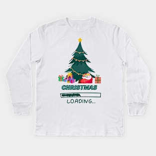 Christmas is Loading Kids Long Sleeve T-Shirt